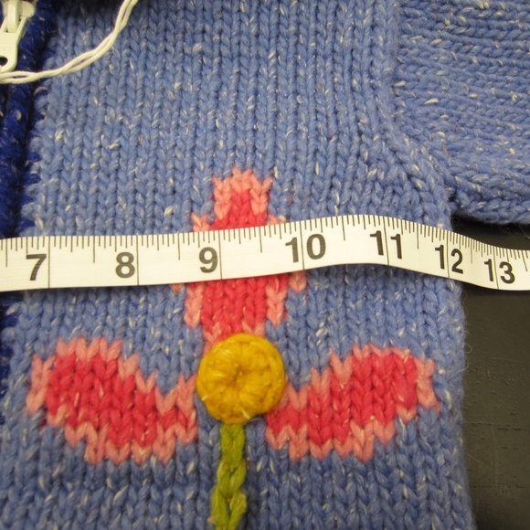 E.C.C. Ecuadorian Clothing Company Hooded Wool Blend Full Zip Sweater Jacket - Picture 10 of 12